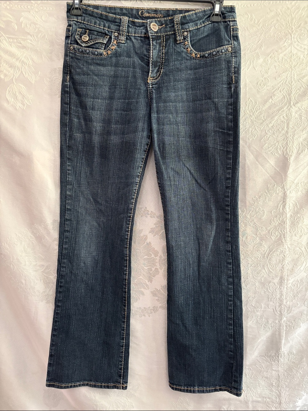 Common Genes  Dark Blue Jeans with Studded Pocket Detail 6P
